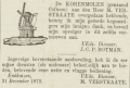Korenmolen Colhorn Enkhuizer Courant 1 januari 1873.jpg
